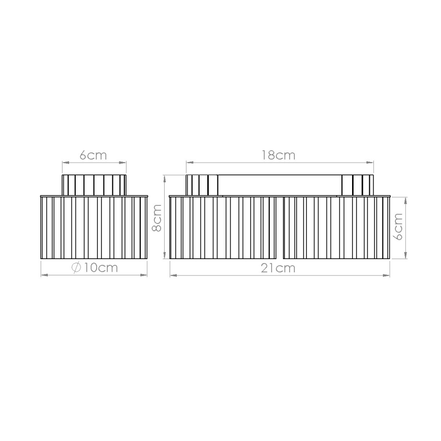 Spot gaismeklis AURA 2xGX53/10W/230V krēmkrāsā