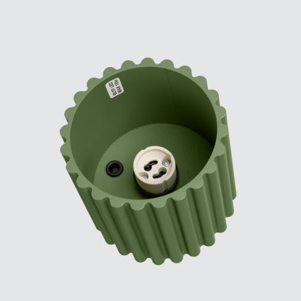 Virziena gaismeklis AURA 1xGU10/10W/230V, Ø 10 cm, zaļš