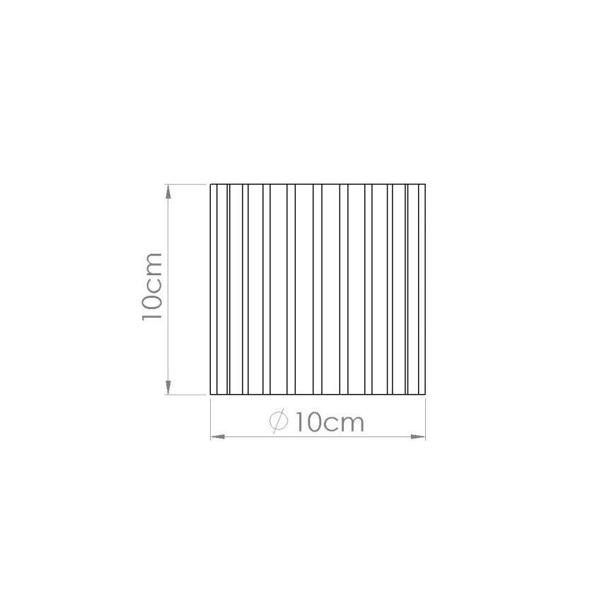 Virziena gaismeklis AURA 1xGU10/10W/230V, Ø 10 cm, zaļš