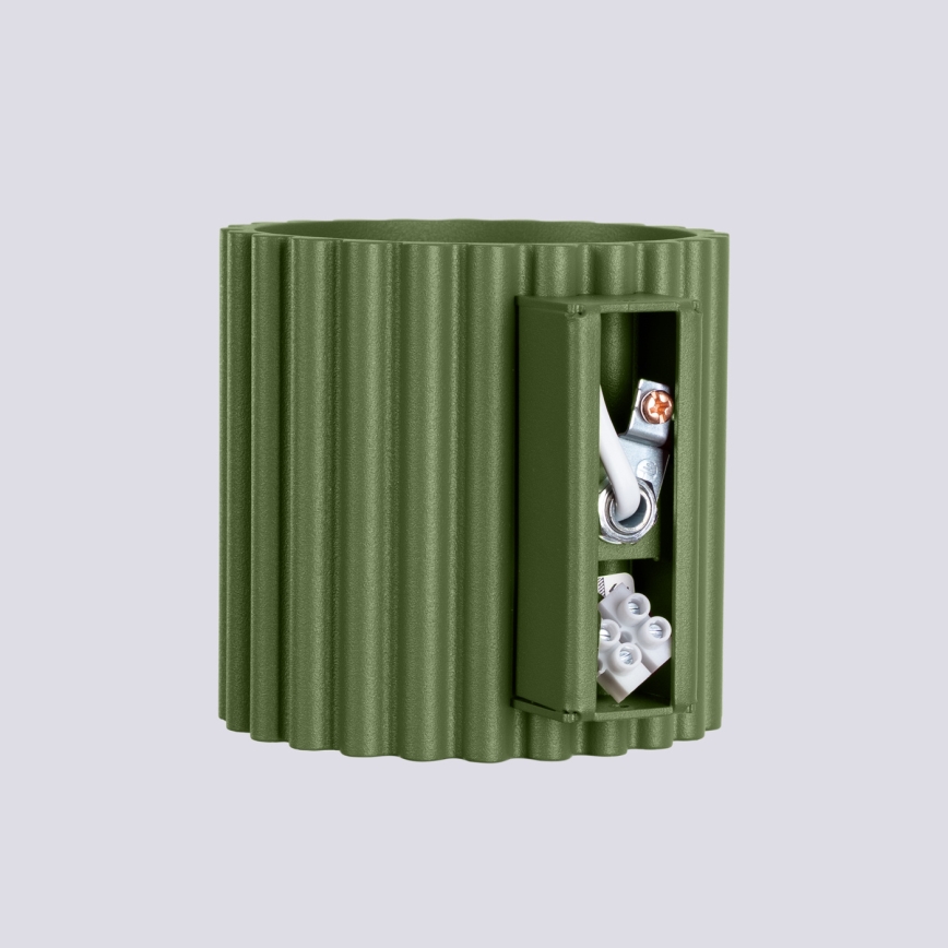 Sienas gaismeklis AURA 1xG9/10W/230V zaļš