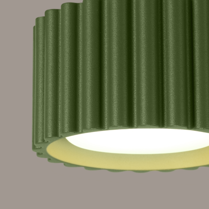 Virziena gaismeklis AURA 1xGX53/10W/230V, Ø 10 cm, zaļš