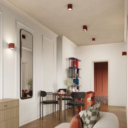 Punktveida gaismeklis AURA 1xGU10/10W/230V 10 cm oranžs