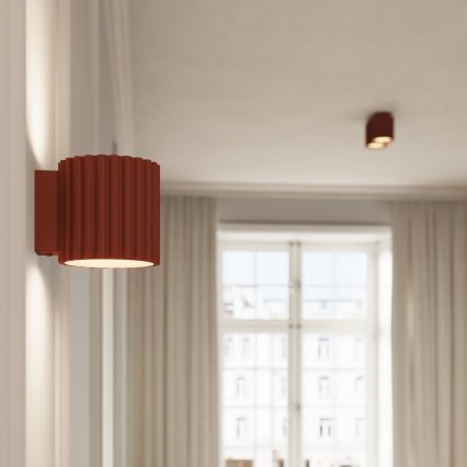 Virziena gaismeklis AURA 2xGU10/10W/230V oranžs