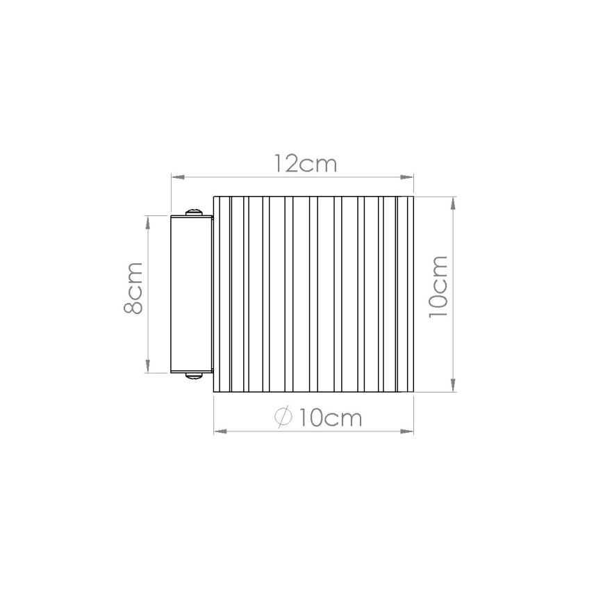 Sienas lampa AURA 1xG9/10W/230V oranžā