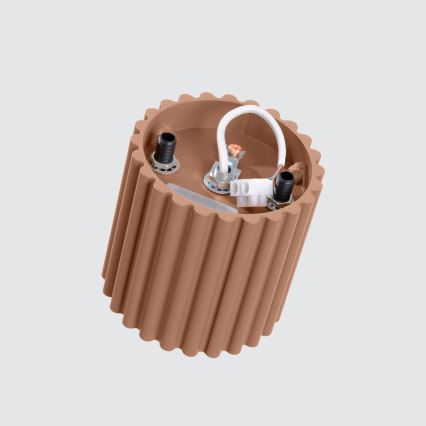 Virziena gaismeklis AURA 1xGU10/10W/230V Ø 10 cm brūns