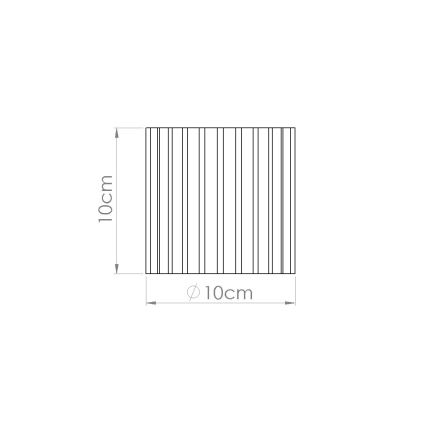 Virziena gaismeklis AURA 1xGU10/10W/230V Ø 10 cm brūns