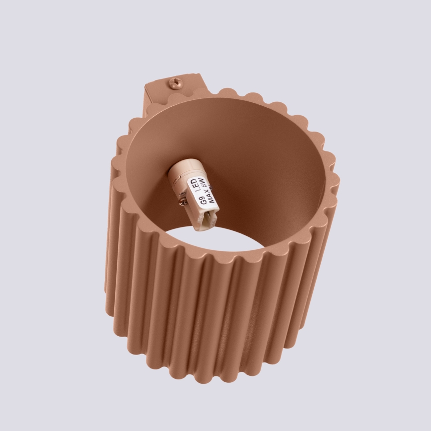 Sienas gaismeklis AURA 1xG9/10W/230V brūns