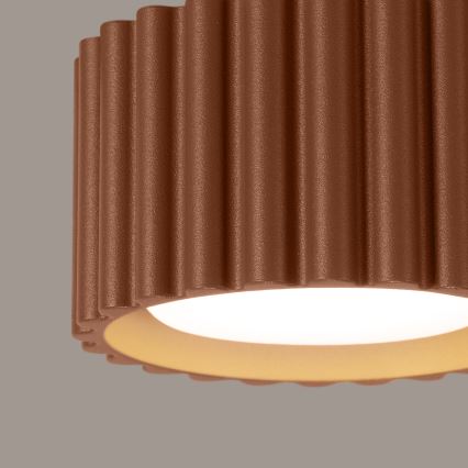 Virziena gaismeklis AURA 1xGX53/10W/230V Ø 10 cm brūns