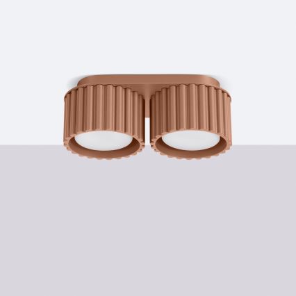 Virziena gaismeklis AURA 2xGX53/10W/230V brūns