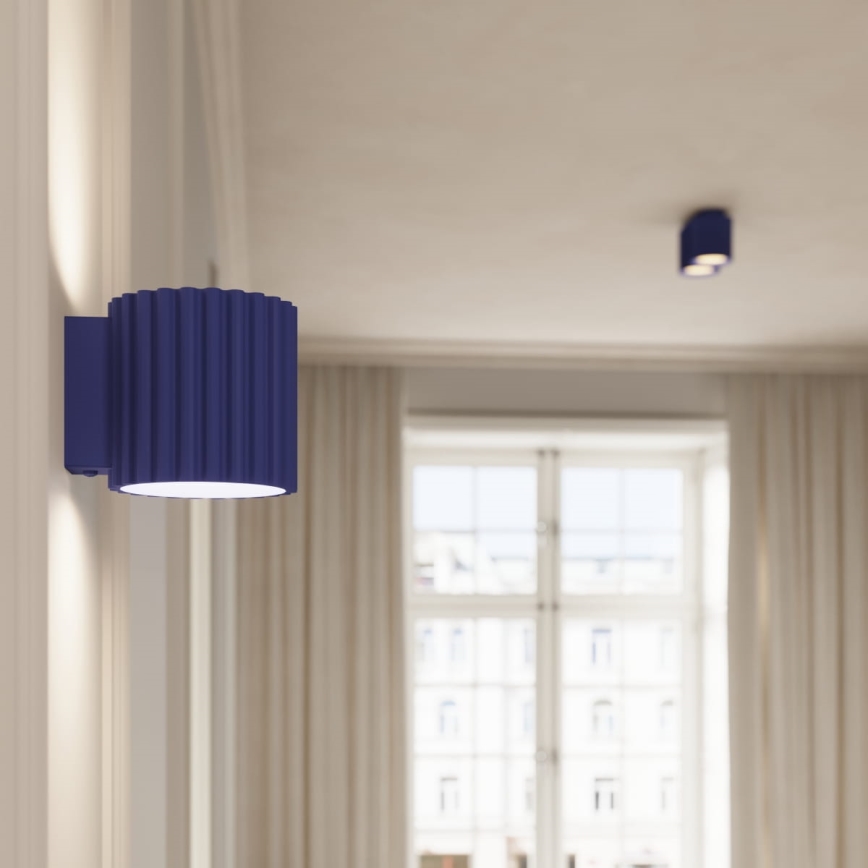 Virziena gaismeklis AURA 2xGU10/10W/230V zils