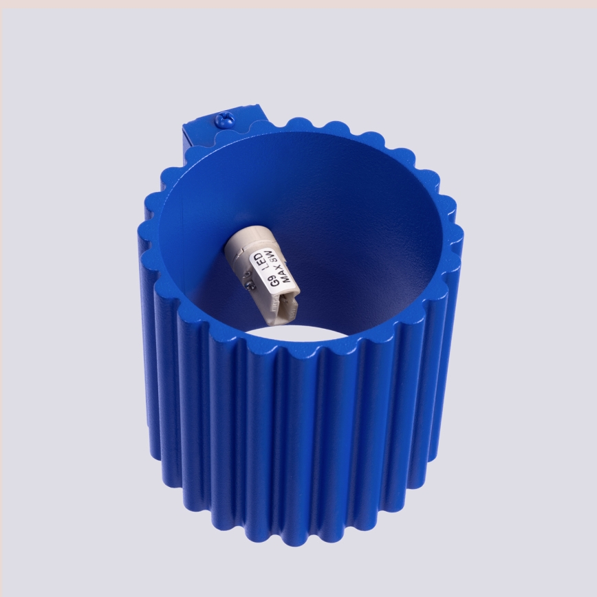 Sienas gaismeklis AURA 1xG9/10W/230V zils