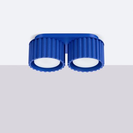 Virziena gaismeklis AURA 2xGX53/10W/230V zils