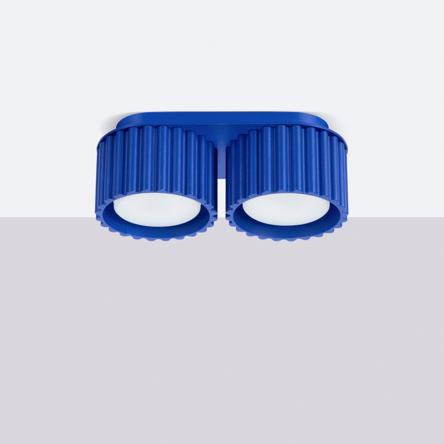 Virziena gaismeklis AURA 2xGX53/10W/230V zils