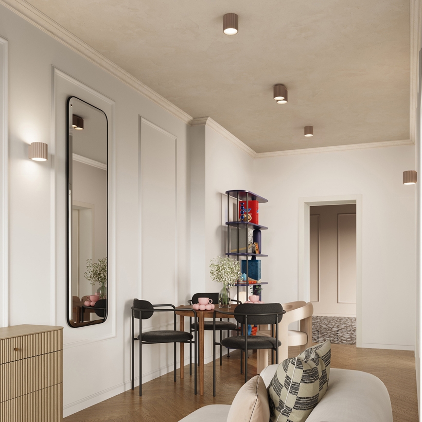 Virziena gaismeklis AURA 2xGU10/10W/230V brūngpelēks