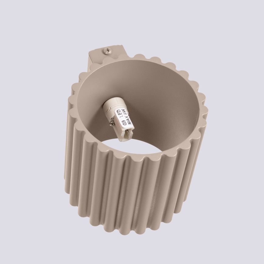 Sienas gaismeklis AURA 1xG9/10W/230V taupe