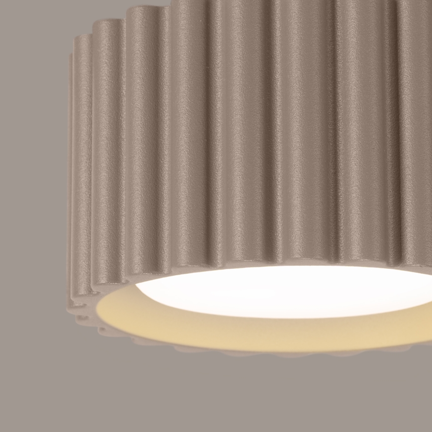 Virziena gaismeklis AURA 1xGX53/10W/230V Ø 10 cm taupe