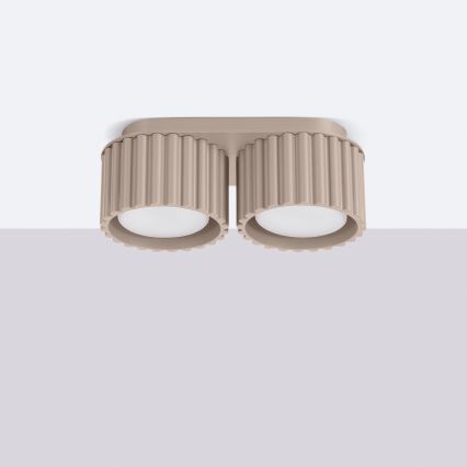 Virziena gaismeklis AURA 2xGX53/10W/230V taupe