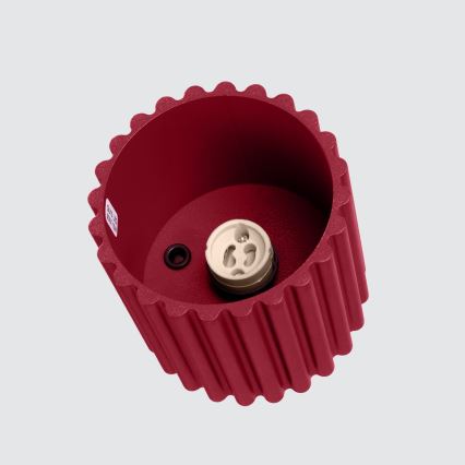 Virziena gaismeklis AURA 1xGU10/10W/230V 10 cm sarkans