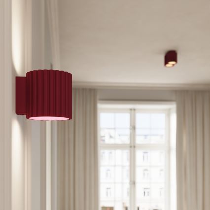 AURA akcenta gaismeklis 2xGU10/10W/230V, sarkans