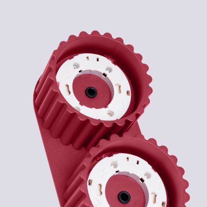 Virziena gaismeklis AURA 2xGX53/10W/230V sarkans