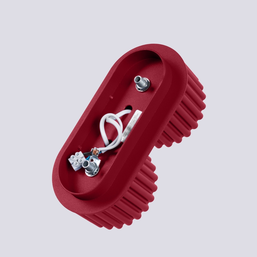 Virziena gaismeklis AURA 2xGX53/10W/230V sarkans