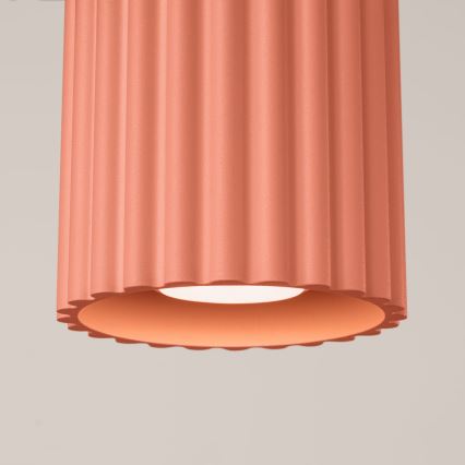 Virziena gaismeklis AURA 1xGU10/10W/230V Ø 10 cm rozā