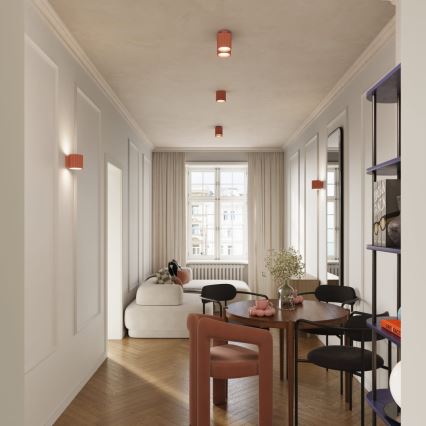 Punktveida gaismeklis AURA 2xGU10/10W/230V rozā