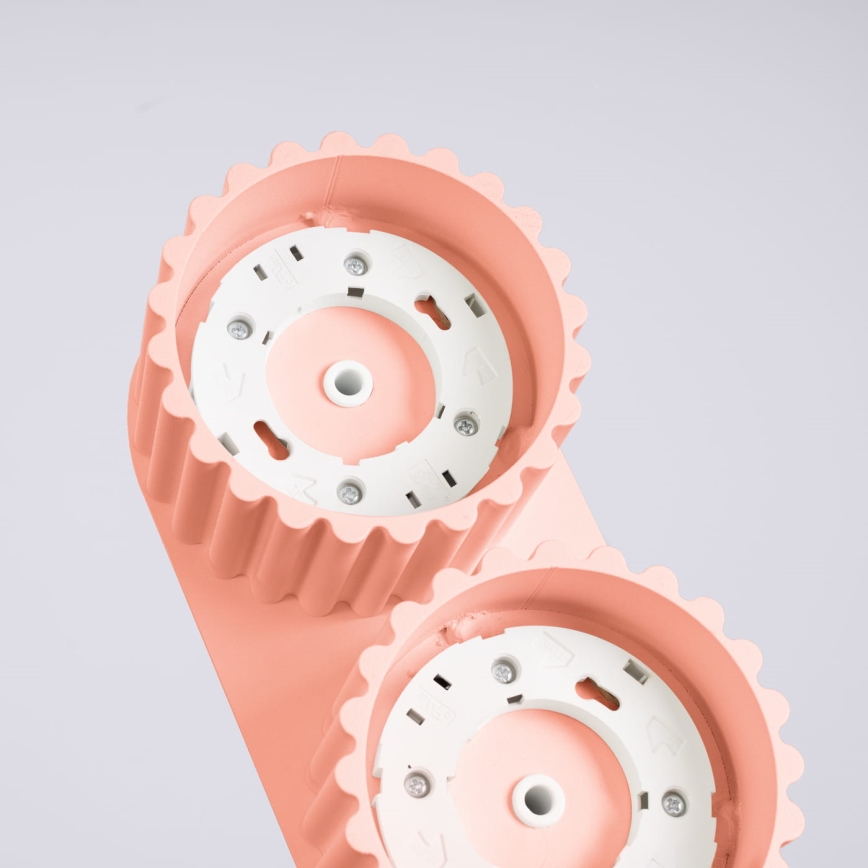 Virziena gaismeklis AURA 2xGX53/10W/230V rozā