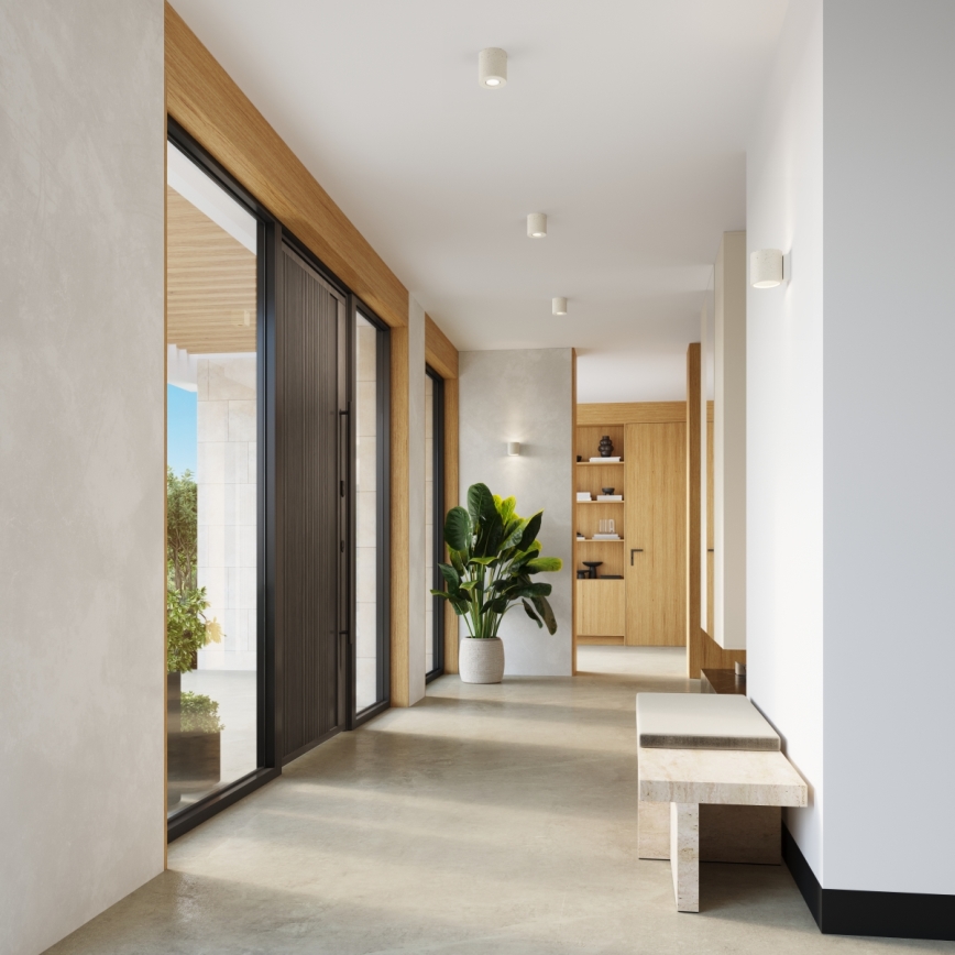 Virziena gaismeklis ORBIS 1xGU10/10W/230V betona/krēmkrāsa