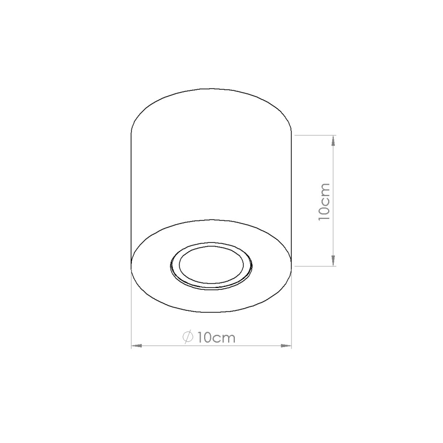 Virziena gaismeklis ORBIS 1xGU10/10W/230V betona/krēmkrāsa