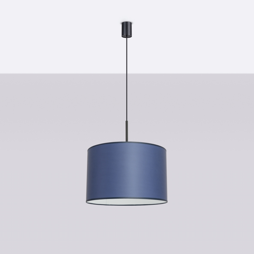 Pakaramā griestu lampa NEVIA uz vada 1xE27/15W/230V Ø 40 cm, zila