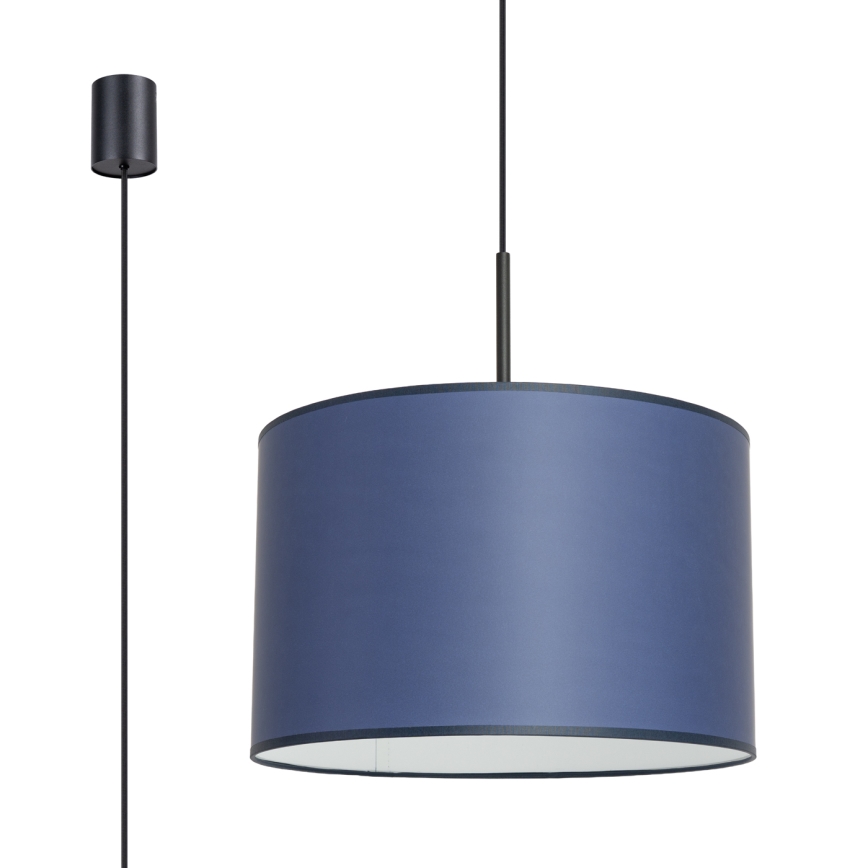 Pakaramā griestu lampa NEVIA uz vada 1xE27/15W/230V Ø 40 cm, zila