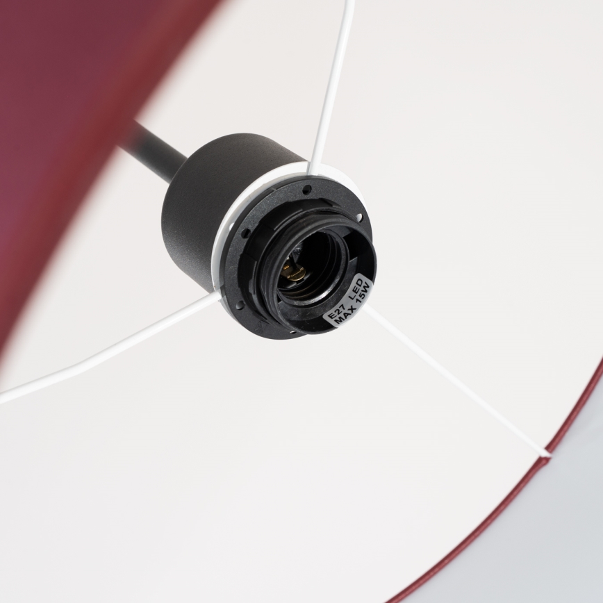 Pakaramais lukturis NEVIA ar vadu 1xE27/15W/230V, diametrs 40 cm, sarkans