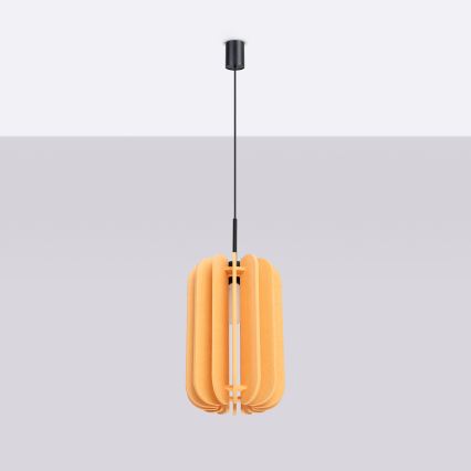 Piekaramā lampa uz kabeļa MULA 1xE27/15W/230V Ø 27 cm dzeltena