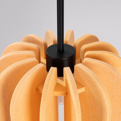 Piekaramā lampa uz kabeļa MULA 1xE27/15W/230V Ø 27 cm dzeltena