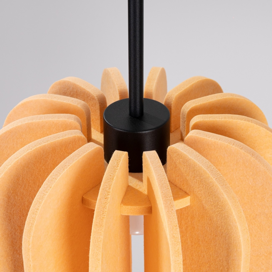 Piekaramā lampa uz kabeļa MULA 1xE27/15W/230V Ø 27 cm dzeltena