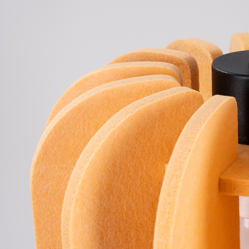 Piekaramā lampa uz kabeļa MULA 1xE27/15W/230V Ø 27 cm dzeltena