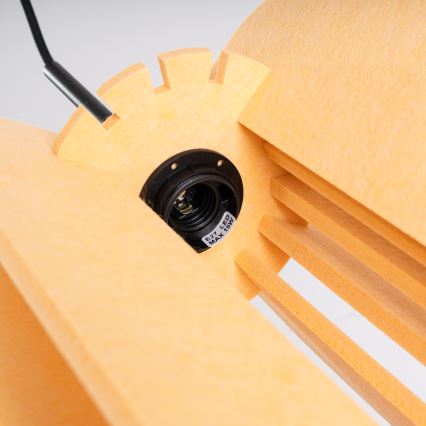 Piekaramā lampa uz kabeļa MULA 1xE27/15W/230V Ø 27 cm dzeltena