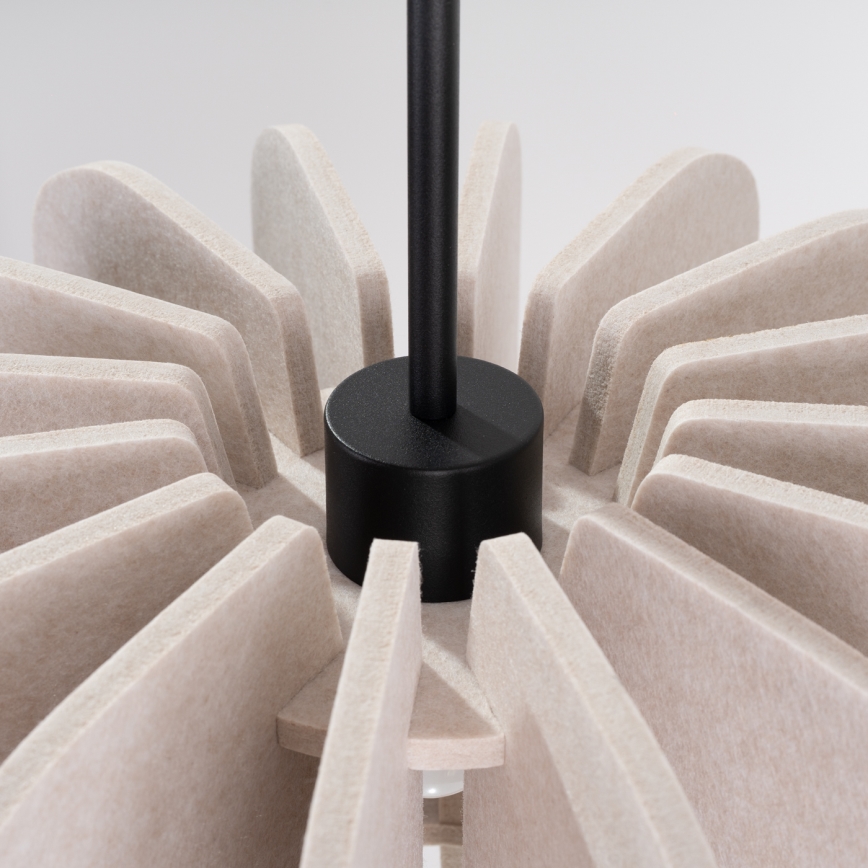 Pakaramā lampa uz vada MULA 1xE27/15W/230V pr. 45 cm krēmkrāsaina