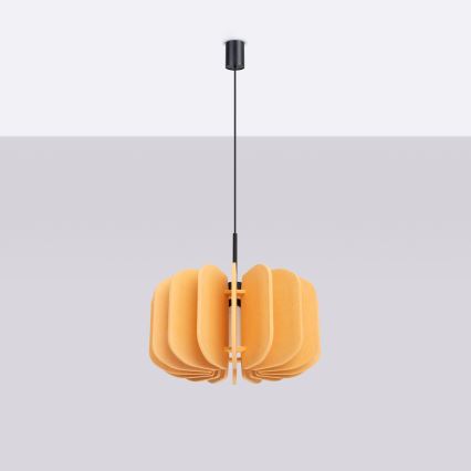 Pakaramā lampa MULA ar vadu, 1xE27/15W/230V, Ø 45 cm, dzeltena