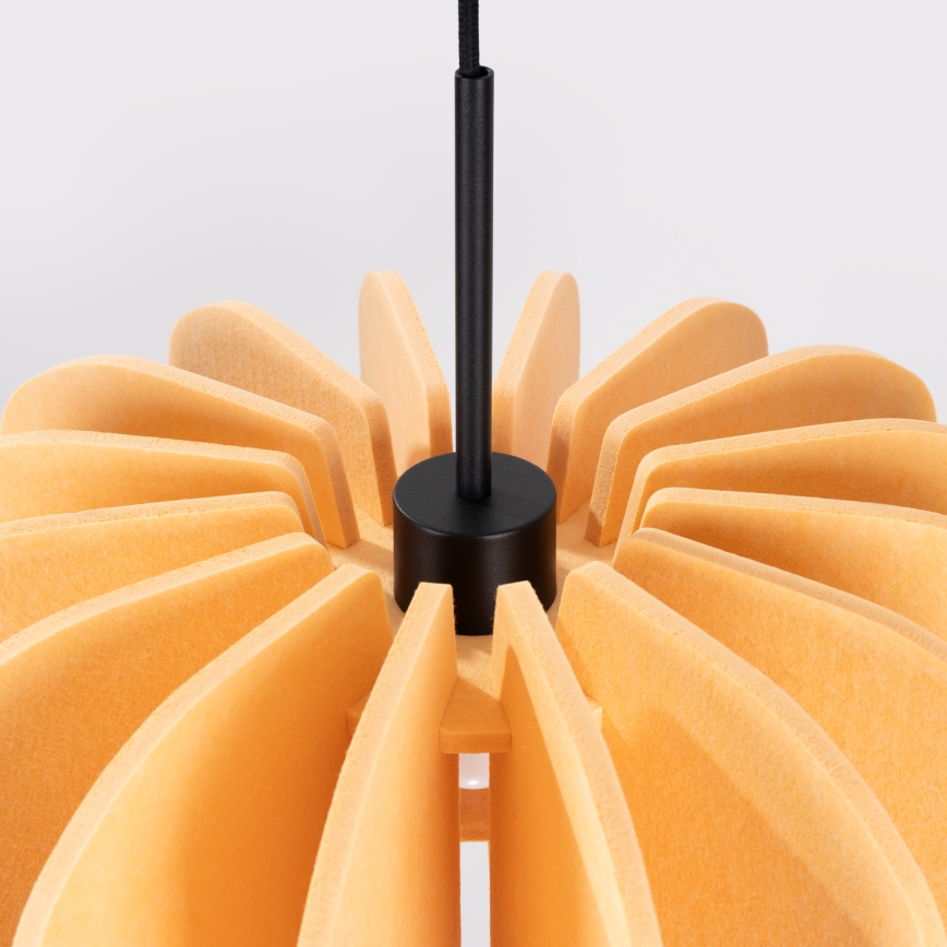 Pakaramā lampa MULA ar vadu, 1xE27/15W/230V, Ø 45 cm, dzeltena