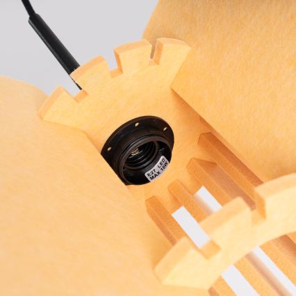 Pakaramā lampa MULA ar vadu, 1xE27/15W/230V, Ø 45 cm, dzeltena