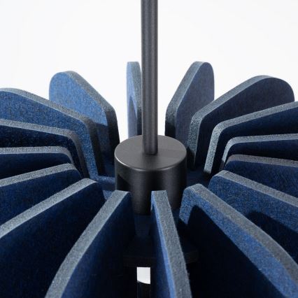 Piekaramā lampa uz troses MULA 1xE27/15W/230V Ø 45 cm, zila