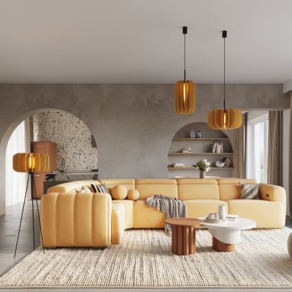 Grīdas lampa MULA 1xE27/15W/230V dzeltena