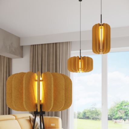 Grīdas lampa MULA 1xE27/15W/230V dzeltena