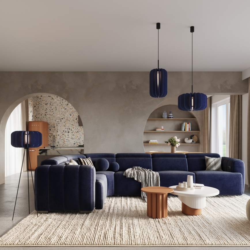 Grīdas lampa MULA 1xE27/15W/230V zila