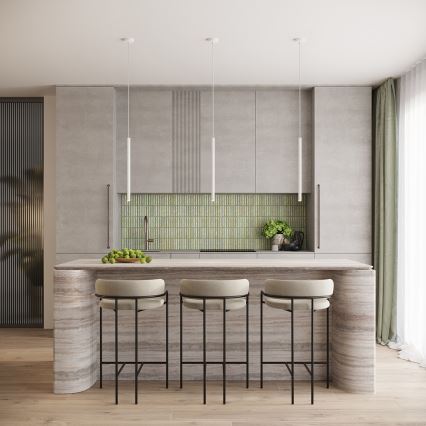 Piekaramā lampa uz kabeļa ARCHE, 2x G9, 8 W, 230 V, balta