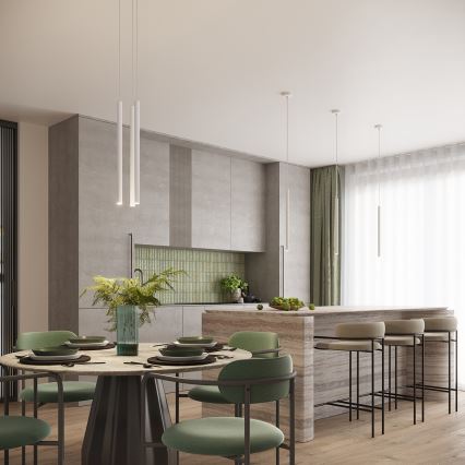 Piekaramā lampa uz kabeļa ARCHE, 2x G9, 8 W, 230 V, balta