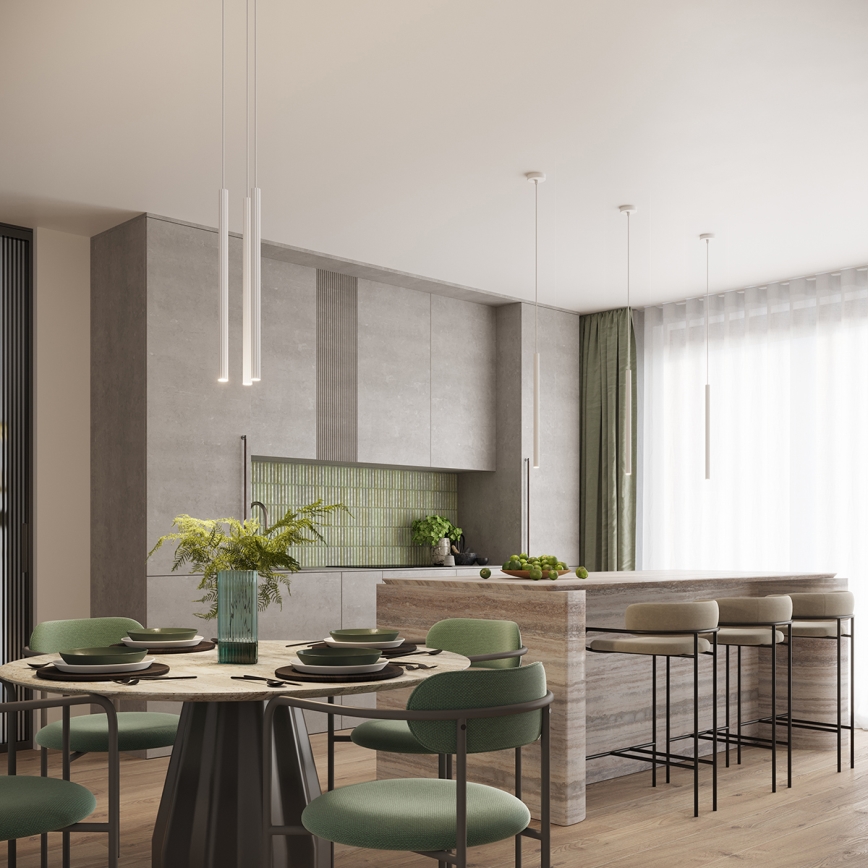 Piekaramā lampa uz kabeļa ARCHE, 2x G9, 8 W, 230 V, balta