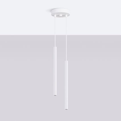 Piekaramā lampa uz kabeļa ARCHE, 2x G9, 8 W, 230 V, balta